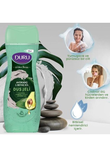 Duş Jeli Avokado Beyaz Kil 3x450ml modelleri