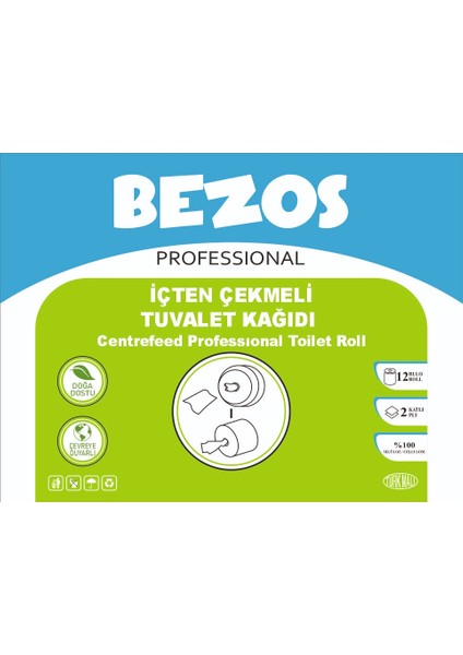 Professıonal Içten Çekmeli Tuvalet Kağıdı 12 Rulo x 2 Adet