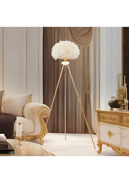 Belinay Gold Lambader Modern Oturma Odası, Yatak Odası, Salon Lambader