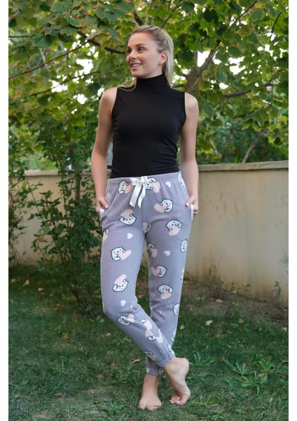 Kadın Welsoft Polar Tek Alt Pijama 210053