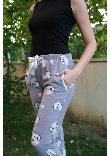 Kadın Welsoft Polar Tek Alt Pijama 210053