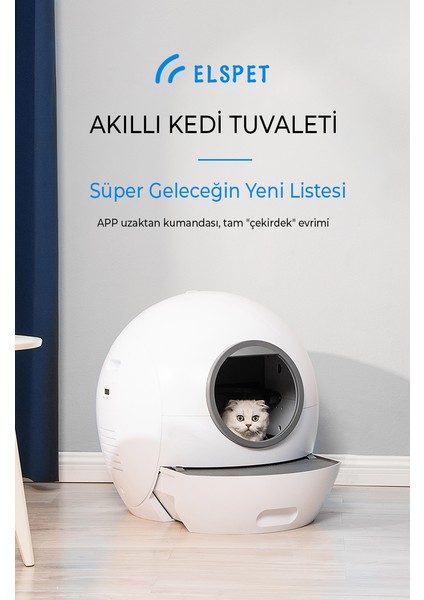 Smart Pro Akıllı Otomatik Kedi Tuvaleti , App Kontrol , Uv Temizleme SCT01