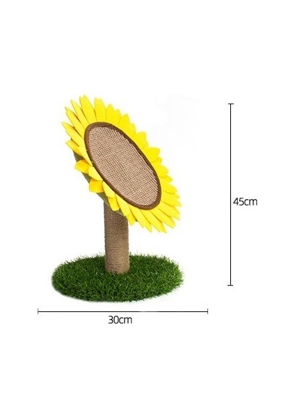 Kedi Tırmalama Tahtası Aşınmaya Dayanıklı Sisal Kedi Tırmanma Sütunu Ayçiçeği Dikey Küçük Kedi Tırmanma Çerçevesi (Yurt Dışından)