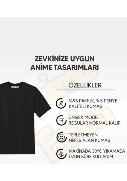 Attack On Titan Levi Red Siyah Tişört