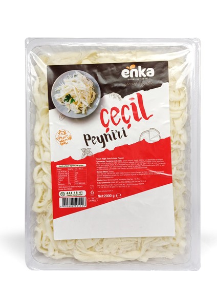 Eka Gurme Yarım Yağlı Çeçil Peyniri - 2000 gr