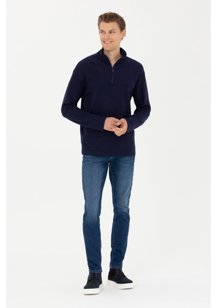 Erkek Lacivert Sweatshirt 50276580-VR033 fırsatları