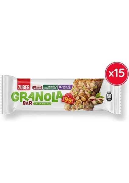 Antep Fıstıklı Granola Bar 25 G x 15