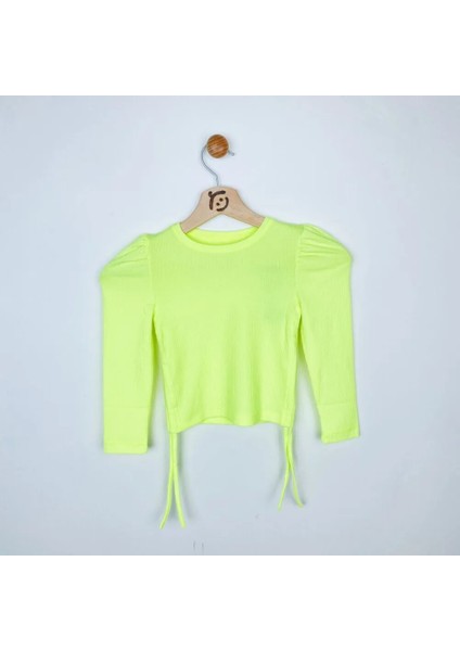 Kız Çocuk Sweatshirt Kaşkorse Neon Sarı 7 Yaş Neon Sarı