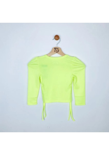 Kız Çocuk Sweatshirt Kaşkorse Neon Sarı 7 Yaş Neon Sarı