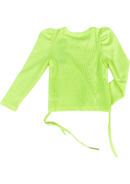Kız Çocuk Sweatshirt Kaşkorse Neon Sarı 7 Yaş Neon Sarı