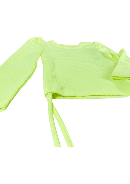 Kız Çocuk Sweatshirt Kaşkorse Neon Sarı 6 Yaş Neon Sarı fırsatları