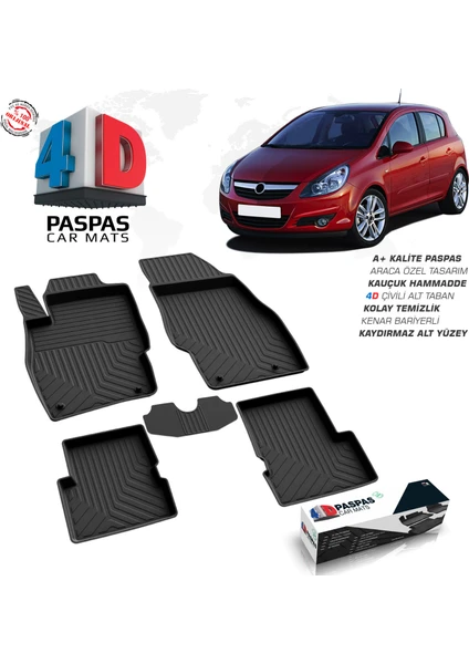 Opel Corsa D 4D Havuzlu Paspas 2007-2014 A+Kalite