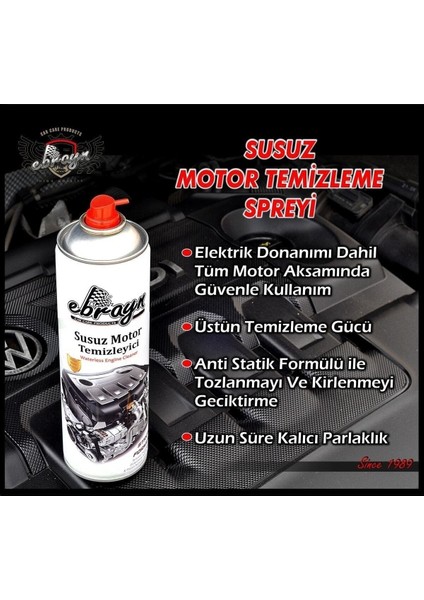 Susuz Motor Yıkama ve Temizleme Spreyi Aerosol 500ML