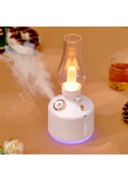 Retro Şarjlı Gece Lambası & Hava Nemlendirici Buhar Makinesi 280ml