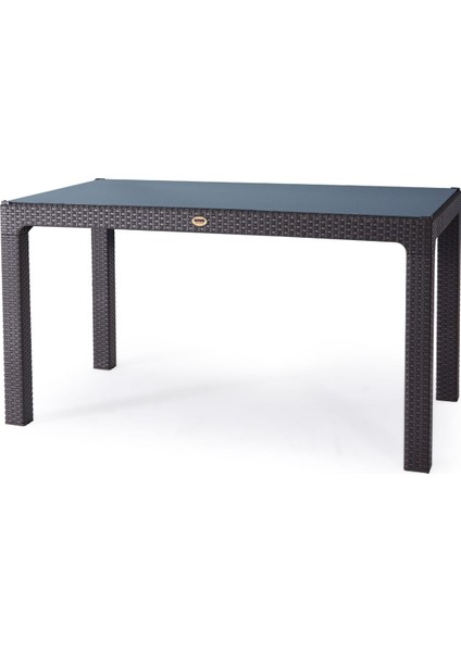 Alpsancup Ambalaj Camsız Rattan Lüx Masa Bahçe&balkon,teras 70X120