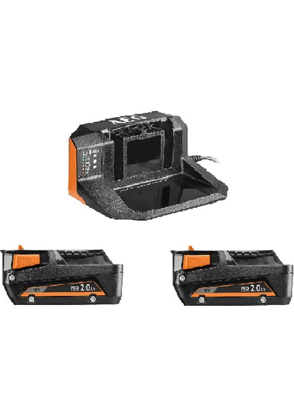 18 Volt 2 Amper Aküler ve Şarj Cihazı