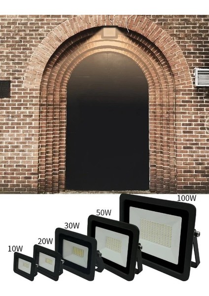 200W Slim LED Projektör(Beyaz)