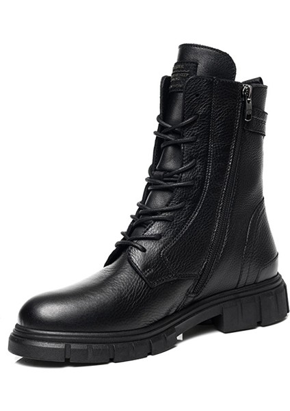 Kadın Deri Military Bağcıklı Fermuarlı Rahat Kalıp Şık Tasarım 32720 fiyatları