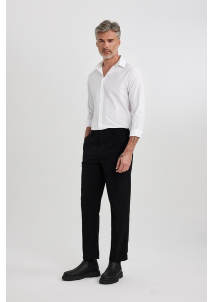 Slim Fit Poplin Uzun Kollu Pamuklu Gömlek R4340AZ23SP