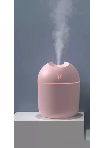 Led Işıklı Mini Ortam Hava Nemlendirici Ve Taşınabilir Buhar Makinesi Difüzör Pembe fiyatları