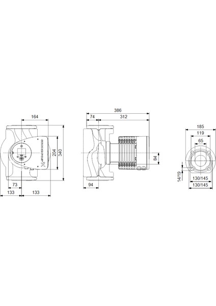 Magna3 65-150 F 340 Frekans Konvertörlü Sirkülasyon Pompası modelleri
