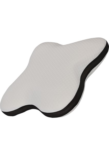 2'li Kelebek Ortopedik Boyun Destekli 47X40X13 cm Orta Sertlik Visco Yastık Antrasit File fırsatları