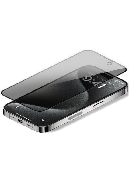 iPhone 15 Pro Max Uyumlu Anti Peep Ahize Korumalı Gizleyen Privacy Hd Hayalet Ekran Koruyucu