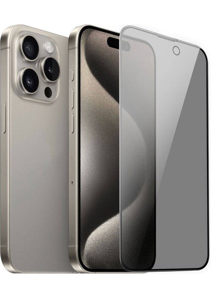 iPhone 15 Pro Max Uyumlu Anti Peep Ahize Korumalı Gizleyen Privacy Hd Hayalet Ekran Koruyucu