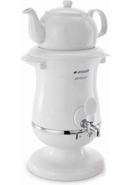 K 3285 P Porselen Demlikli Semaver