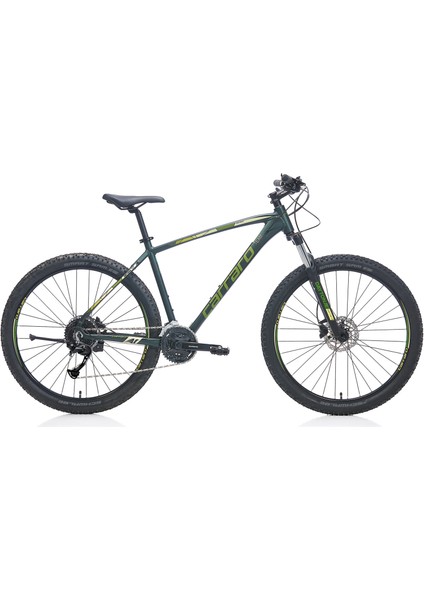 Daytona 927 480H 27-Vites Full Shimano Hidrolik Disk Fren Dağ Bisikleti Haki 48 cm