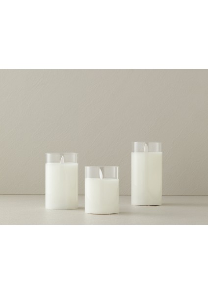 Yılbaşı Candies Ledli Mum Şeffaf fiyatları