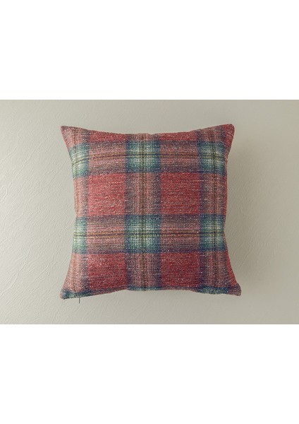 Yılbaşı Hana Kırlent Kılıfı 43x43 cm Kırmızı - Yeşil