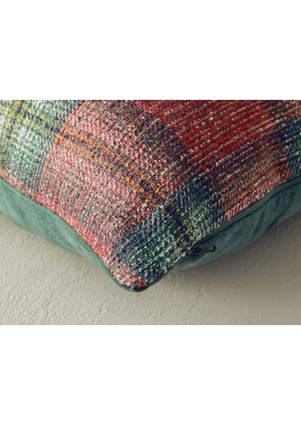Yılbaşı Hana Kırlent Kılıfı 43x43 cm Kırmızı - Yeşil fiyatları