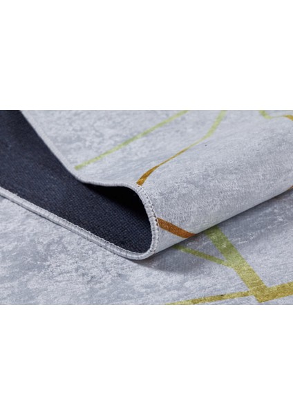 Novocerkassk Gold Çerçeveli Polyester Dijital Baskı Halı