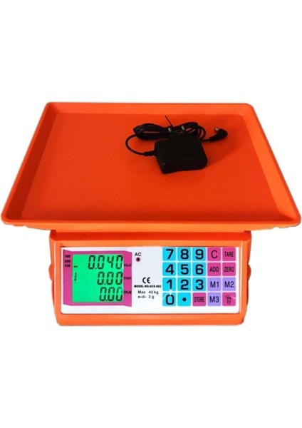 Yeni Renkli Elektronik Dijital Manav Market Pazarcı Mutfak Terazisi 40 kg Kapasite 2 gr Hassasiyet fiyatları