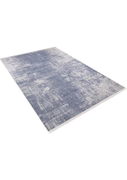 Cerepovets Mavi Modern Polyester Dijital Baskı Halı