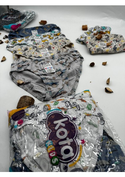 1018 Erkek Çocuk Elastan Desenli Slip 6 Adet fiyatları