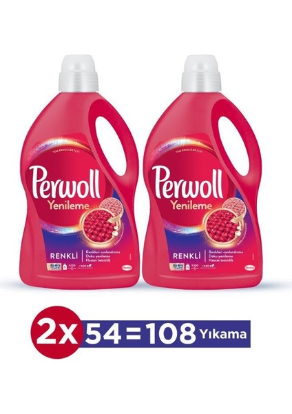 Renkli Yenileme Hassas Bakım Sıvı Çamaşır Deterjanı 2'li Set (2x2,97 Lt)