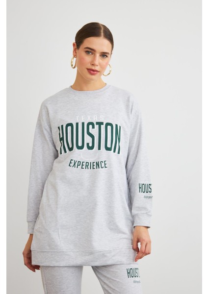 Houston Pamuklu Oversize Gri Alt Üst Takım indirimleri