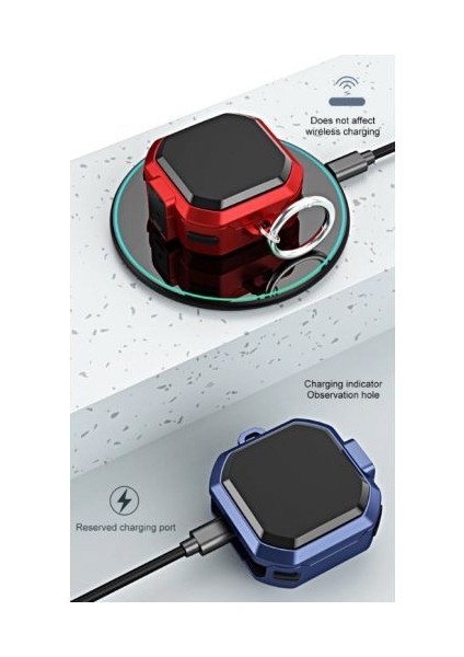 Casestreet Samsung Galaxy Buds Fe Kılıf Tank Çift Renk Koruma SF11 Koyu Yeşil fırsatları