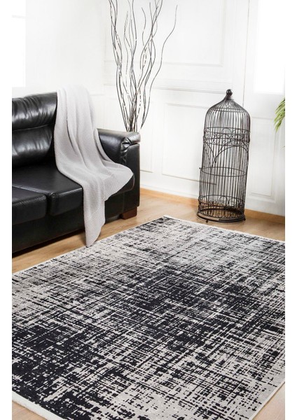 Grozni Gri Modern Polyester Dijital Baskı Halı