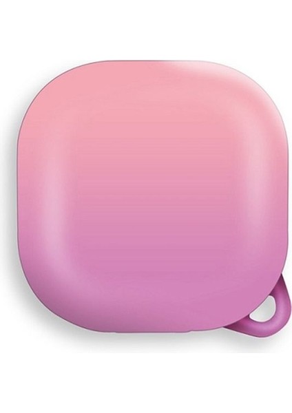 Samsung Galaxy Buds Fe Kılıf Kancalı Çift Renk Sert Plastik Sf8 Pembe