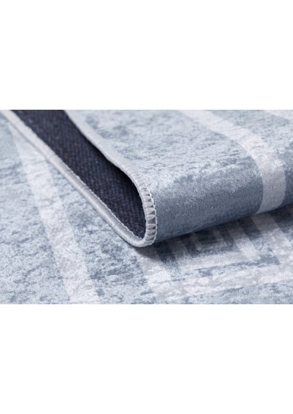 Dimitrovgrad Gri Çerçeveli Polyester Dijital Baskı Halı