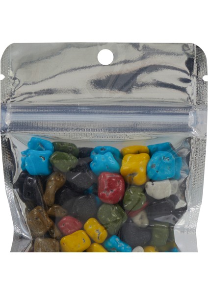 8,5x14,5x2,5 Cm-200 Adet Şeffaf Metalize Doypack