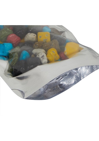 8,5x14,5x2,5 Cm-200 Adet Şeffaf Metalize Doypack