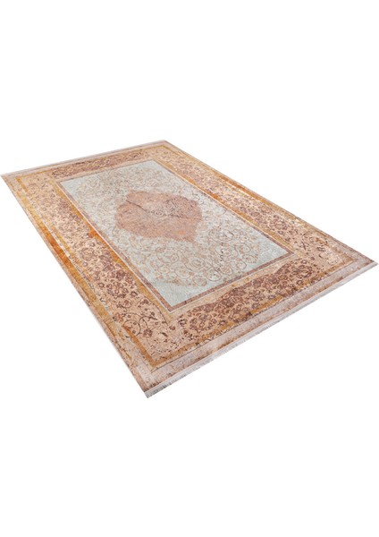 Yoskarola Turuncu Göbekli Polyester Dijital Baskı Halı fiyatları