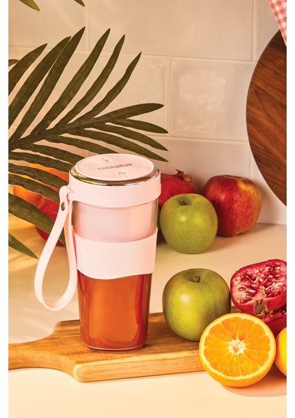 Pink Taşınabilir Şarjlı Smoothie Blender