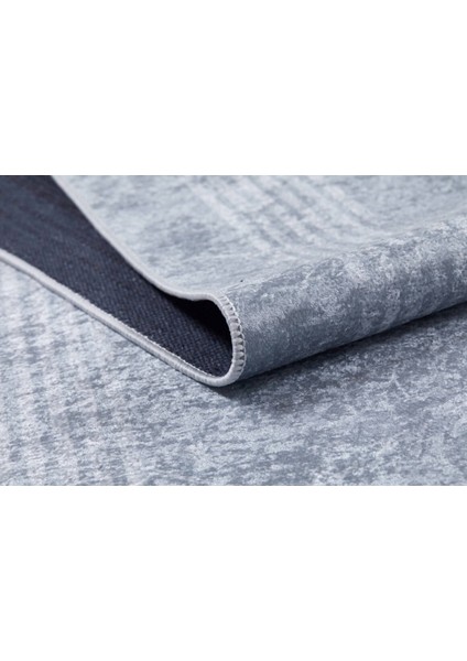 Kolomna Gri Çerçeveli Polyester Dijital Baskı Halı