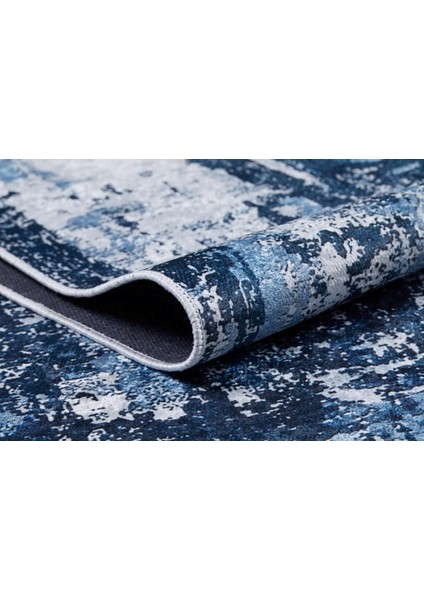 Surgut Mavi Modern Polyester Dijital Baskı Halı fırsatları