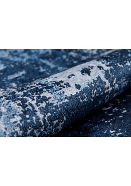 Surgut Mavi Modern Polyester Dijital Baskı Halı indirimleri